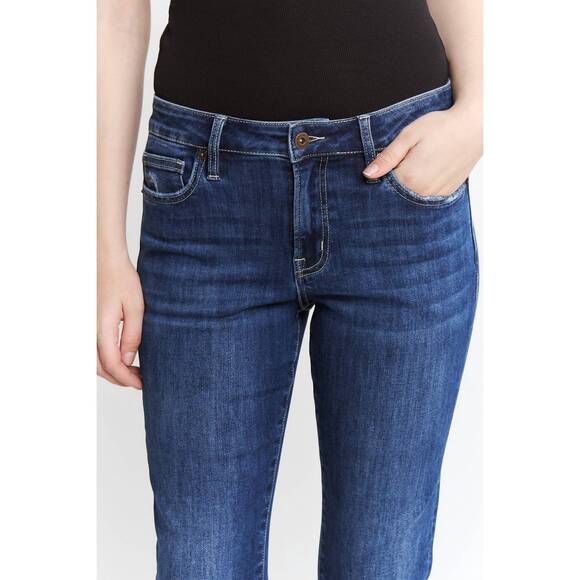NEW MICA DENIM happiness mid rise with cuff jeans in blue - Picture 5 of 5